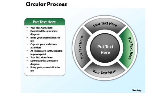 PowerPoint Layout Company Circular Process Ppt Template