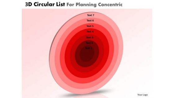 PowerPoint Layout Company Competition 3d Cycle List Core Diagrams Ppt Slide Designs