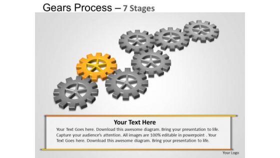 PowerPoint Layout Company Gears Process Ppt Template