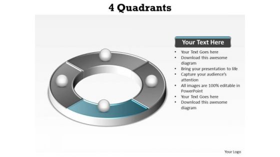 PowerPoint Layout Company Quadrants Ppt Template