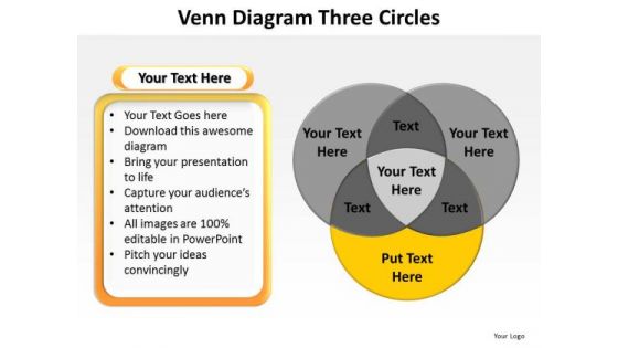 PowerPoint Layout Company Venn Diagram Ppt Theme