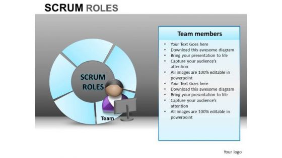 PowerPoint Layout Corporate Leadership Scrum Process Ppt Template