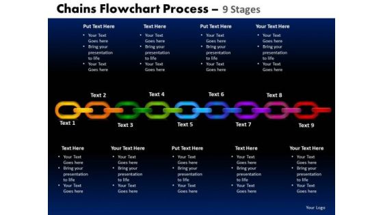 PowerPoint Layout Cycle Chart Chains Flowchart Ppt Design Slides