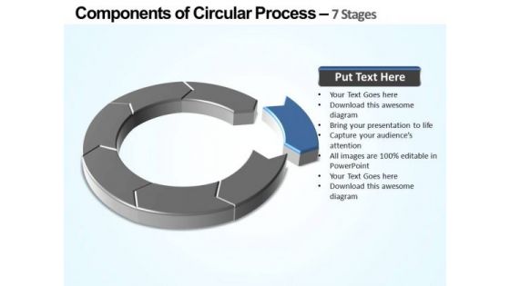 PowerPoint Layout Download Components Of Circular Ppt Template