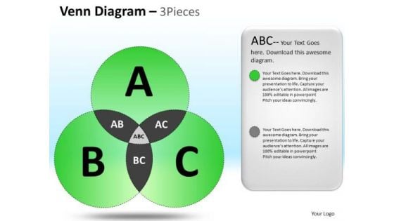 PowerPoint Layout Executive Competition Venn Circular Process Diagram Ppt Templates