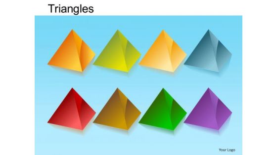 PowerPoint Layout Executive Growth Pyramid Triangles Ppt Theme