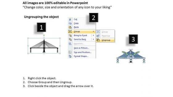 PowerPoint Layout Executive Success Bridge Closing Gap Ppt Slide