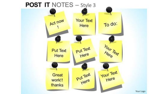 PowerPoint Layout Executive Success Post It Notes Ppt Theme