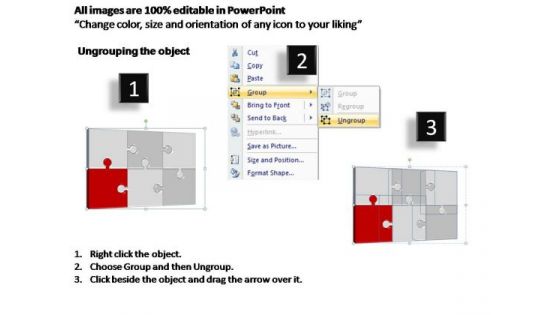 PowerPoint Layout Global Puzzle Process Ppt Template