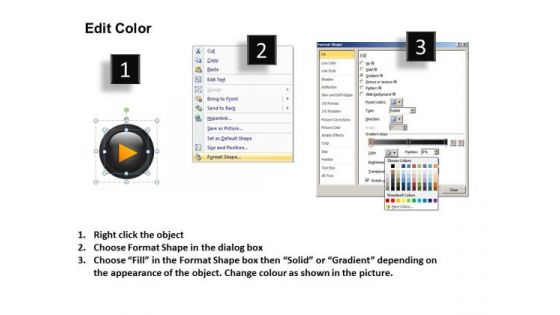 PowerPoint Layout Graphic Buttons Icons Ppt Slide Designs