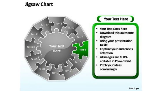 PowerPoint Layout Graphic Jigsaw Ppt Template