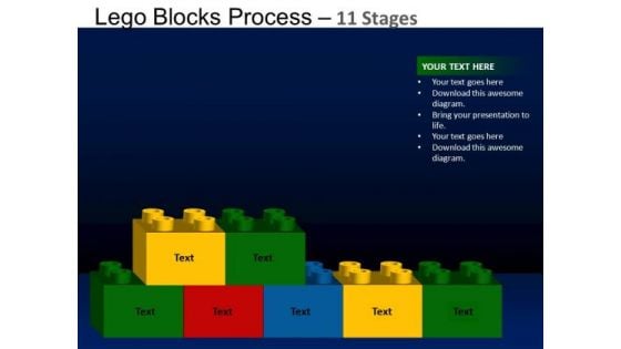 PowerPoint Layout Graphic Lego Blocks Ppt Slide