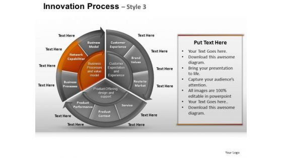 PowerPoint Layout Graphic Pie Chart Ppt Slide