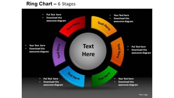 PowerPoint Layout Graphic Ring Chart Ppt Slides
