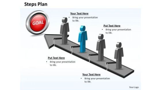 PowerPoint Layout Graphic Steps Plan 4 Stages Style 5 Ppt Designs