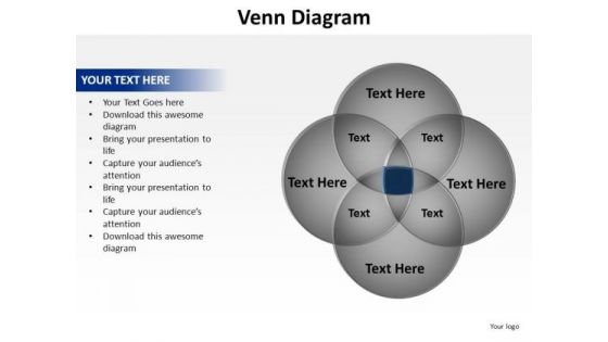 PowerPoint Layout Graphic Venn Diagram Ppt Template