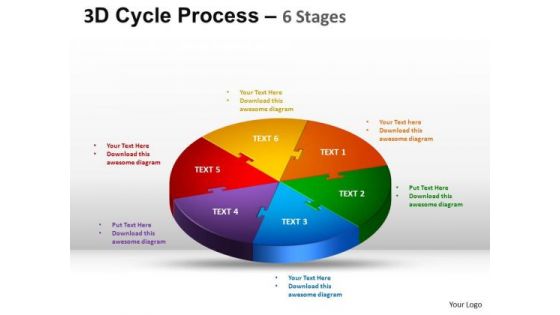 PowerPoint Layout Growth Cycle Process Flow Ppt Slides