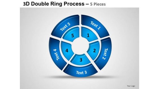 PowerPoint Layout Growth Double Ring Ppt Backgrounds