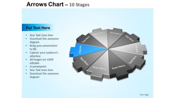 PowerPoint Layout Image Arrows Chart Ppt Design