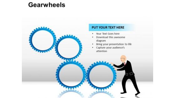 PowerPoint Layout Image Gearwheels Ppt Layout