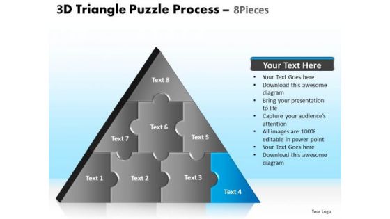 PowerPoint Layout Image Triangle Puzzle Ppt Design Slides