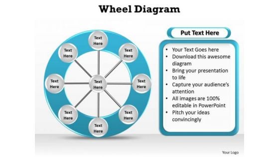 PowerPoint Layout Image Wheel Diagram Ppt Template