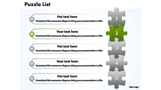 PowerPoint Layout Leadership Business Puzzle List Ppt Designs