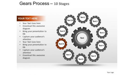 PowerPoint Layout Leadership Gears Process Ppt Design