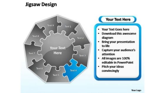 PowerPoint Layout Leadership Jigsaw Format Ppt Presentation