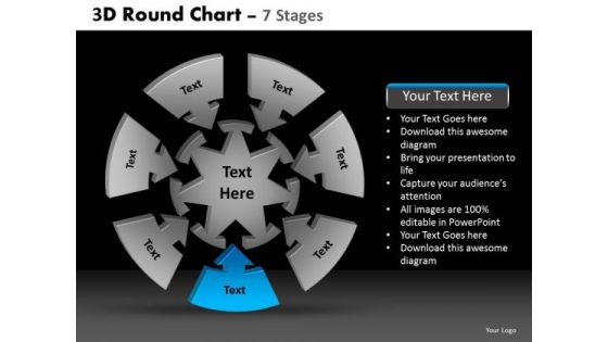 PowerPoint Layout Leadership Round Chart Ppt Layout