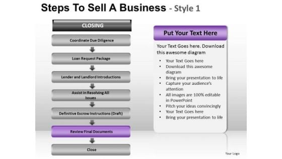 PowerPoint Layout Leadership Steps To Sell Ppt Slide Designs