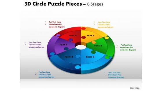 PowerPoint Layout Process Circle Puzzle Ppt Designs