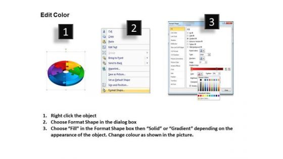 PowerPoint Layout Process Circle Puzzle Ppt Designs