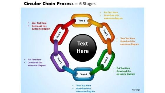 PowerPoint Layout Process Circular Chain Ppt Backgrounds