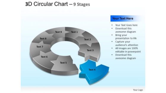 PowerPoint Layout Process Circular Chart Ppt Backgrounds