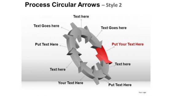 PowerPoint Layout Process Corporate Success Circular Arrows Ppt Themes