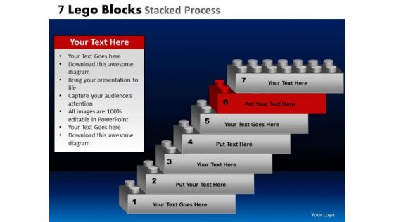 PowerPoint Layout Process Lego Blocks Ppt Slides