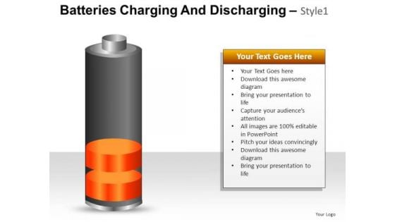 PowerPoint Layout Sales Batteries Charging And Discharging Ppt Theme