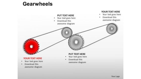 PowerPoint Layout Sales Gearwheels Ppt Design