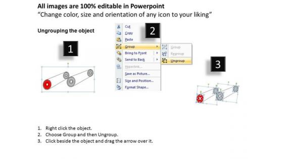 PowerPoint Layout Sales Gearwheels Ppt Design