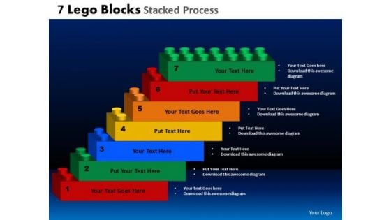 PowerPoint Layout Sales Lego Blocks Ppt Slide