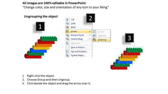 PowerPoint Layout Sales Lego Blocks Ppt Slide