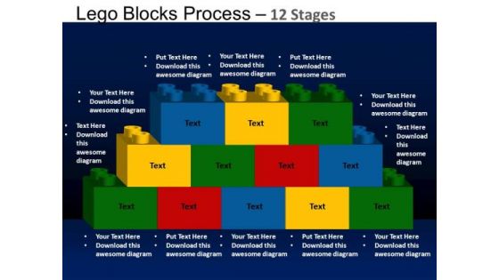 PowerPoint Layout Sales Lego Blocks Ppt Slides