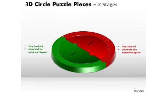 PowerPoint Layout Strategy Circle Puzzle Ppt Theme