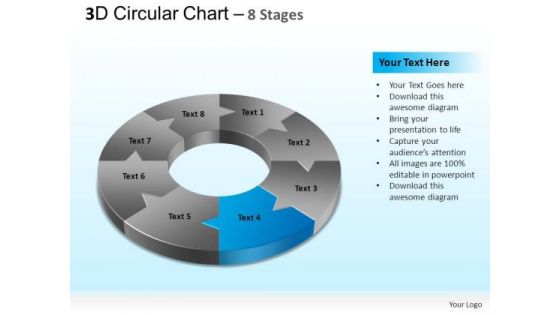 PowerPoint Layout Strategy Circular Chart Ppt Theme