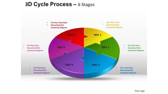PowerPoint Layout Strategy Cycle Process Flow Ppt Template