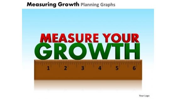 PowerPoint Layout Strategy Measuring Growth Ppt Templates