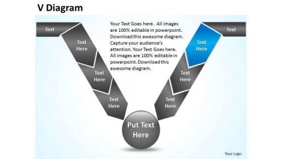 PowerPoint Layout Strategy V Diagram Ppt Theme