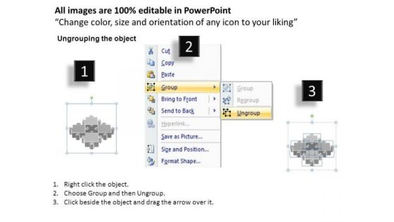 PowerPoint Layout Success Puzzle Process Ppt Design Slides