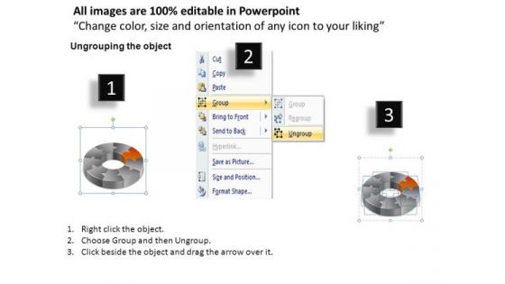 PowerPoint Layout Teamwork Circular Chart Ppt Template